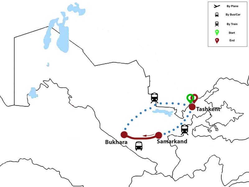 Trip map