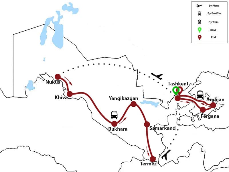 Trip map